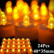 6/24Pcs Flameless LED Candles Tea Light