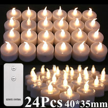 6/24Pcs Flameless LED Candles Tea Light