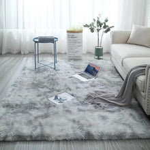 Grey Carpet Tie Dye Plush Carpets