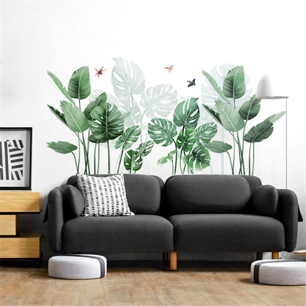 Tropical Plants Leaves Wall Sticker