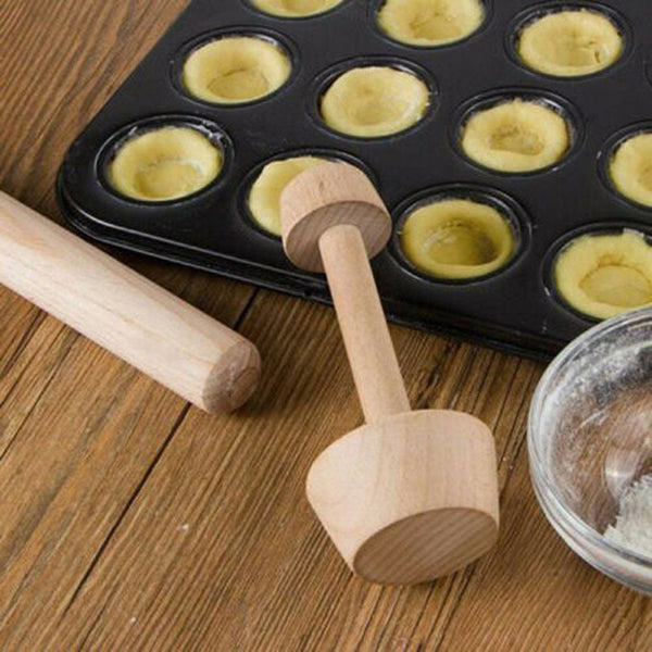 Double Side Wooden Cake Pusher