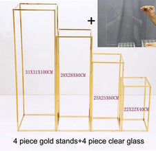 Iron geometric wedding place props