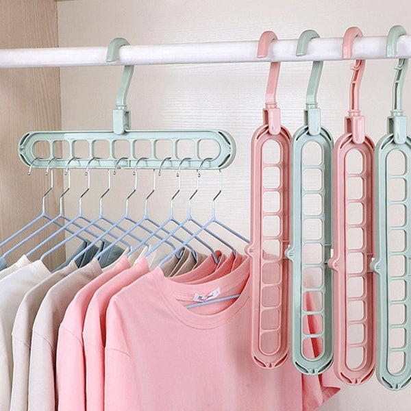 9-hole Clothes hanger organizer