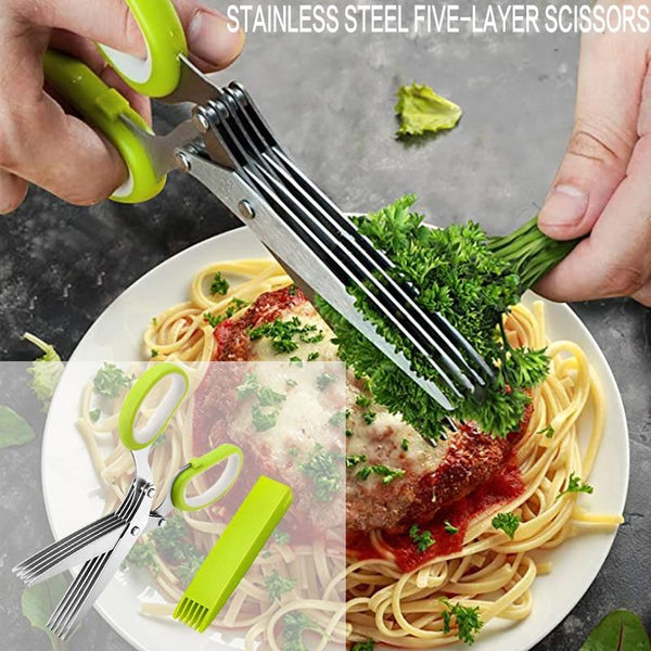 Steel Knives Multi-Layers Kitchen Scissors