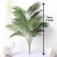 Green Artificial Palm Leaf Plastic Plants