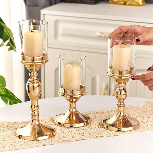 Metal Crystal Candle Lantern