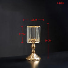 Metal Crystal Candle Lantern