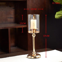 Metal Crystal Candle Lantern
