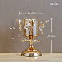 Metal Crystal Candle Lantern