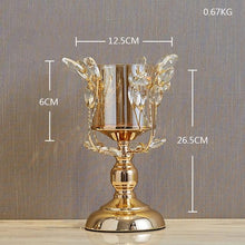 Metal Crystal Candle Lantern