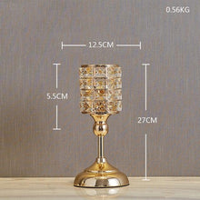 Metal Crystal Candle Lantern