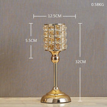 Metal Crystal Candle Lantern
