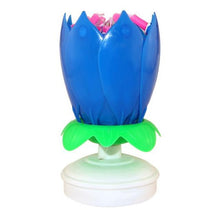 Rotating Lotus Cake Candle