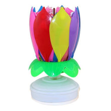 Rotating Lotus Cake Candle