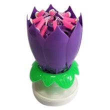 Rotating Lotus Cake Candle